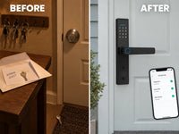 Laiye Biometric Fingerprint Smart Door Lock – Aluminium Alloy — Before & After