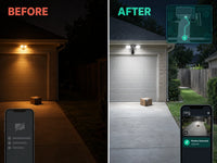 Ring Floodlight Cam Pro Wired Security Camera – Graphite — Before & After