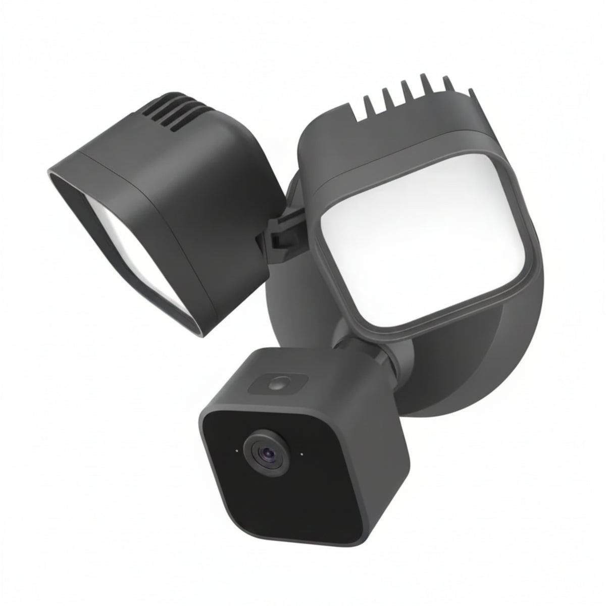 Wired Floodlight Camera - Smart Security Camera, 2600-Lumens, HD Works with Alexa - 1 Camera (Black)