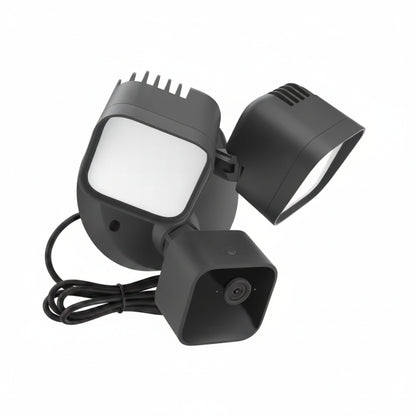 Wired Floodlight Camera - Smart Security Camera, 2600-Lumens, HD Works with Alexa - 1 Camera (Black) — product view 5